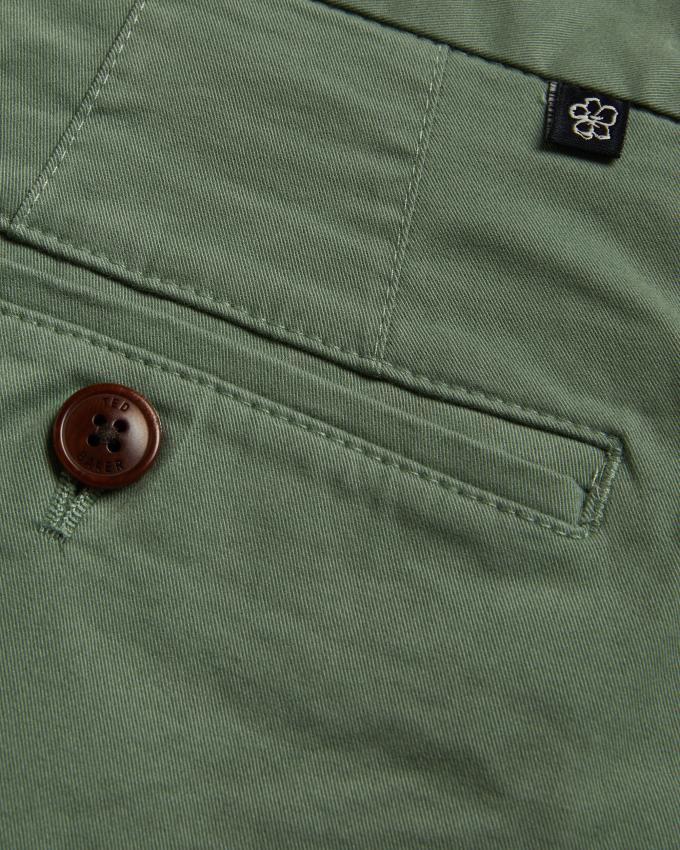 Short Ted Baker Chino Vert Olive Homme | PUJ-06894467